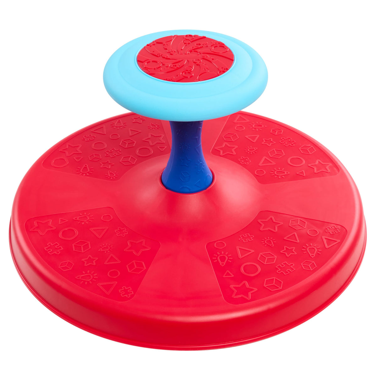 Just Play Sit 'n Spin handle offers easy grip for confident spins