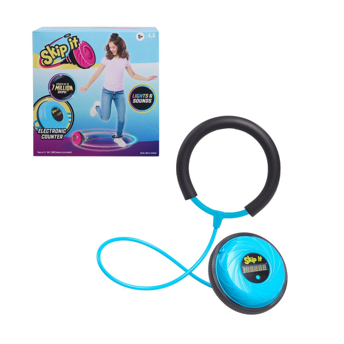 Just Play Skip It blue ankle ring ready for active outdoor play.