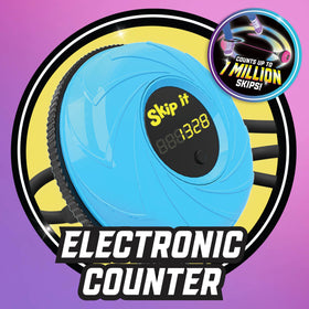 Just Play Skip It blue digital counter display tracks skips and scores.