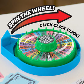 Just Play Wheel of Fortune Deluxe Game puzzle-cards showcase 100 puzzles for varied play.