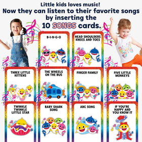 Just Smarty Baby Shark flash cards phrases promotes language use with feelings and needs expressions