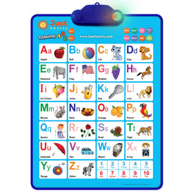 Just Smarty interactive alphabet wall chart at toddler reach for hands-on learning.