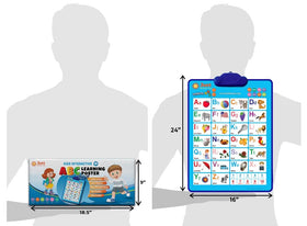 Just Smarty wall chart doubles as cheerful room decor inviting exploration.