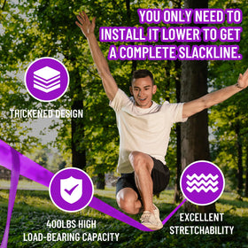 Just.smile backyard zipline kit in-tree installation, simple setup