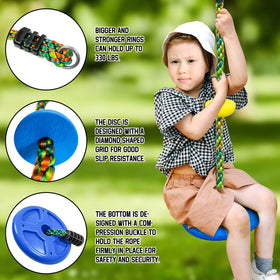 Just.smile carabiner set ensures secure attachment for swings.