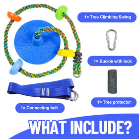 Just.smile climbing rope platforms enable outdoor climbing and coordination.