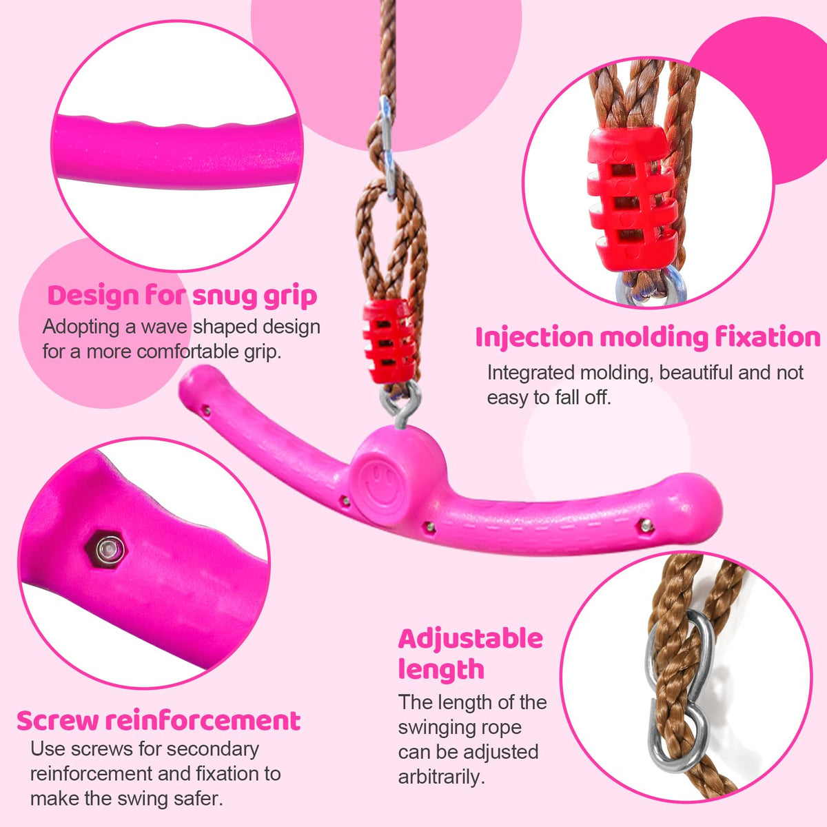 Anti-slip grip on Just.smile Ninja-Twister enhances safety during spins