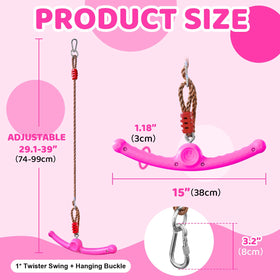 Just.smile Ninja-Twister attaches easily to swing frame for quick setup