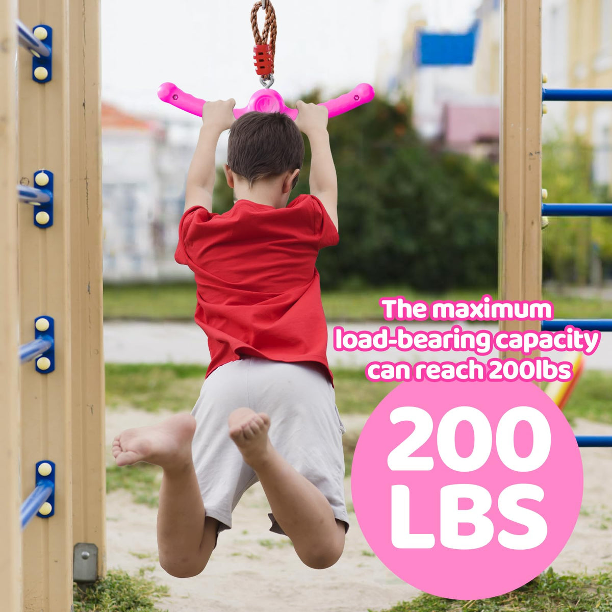Ninja-Twister supports up to 220 pounds for family-friendly fun