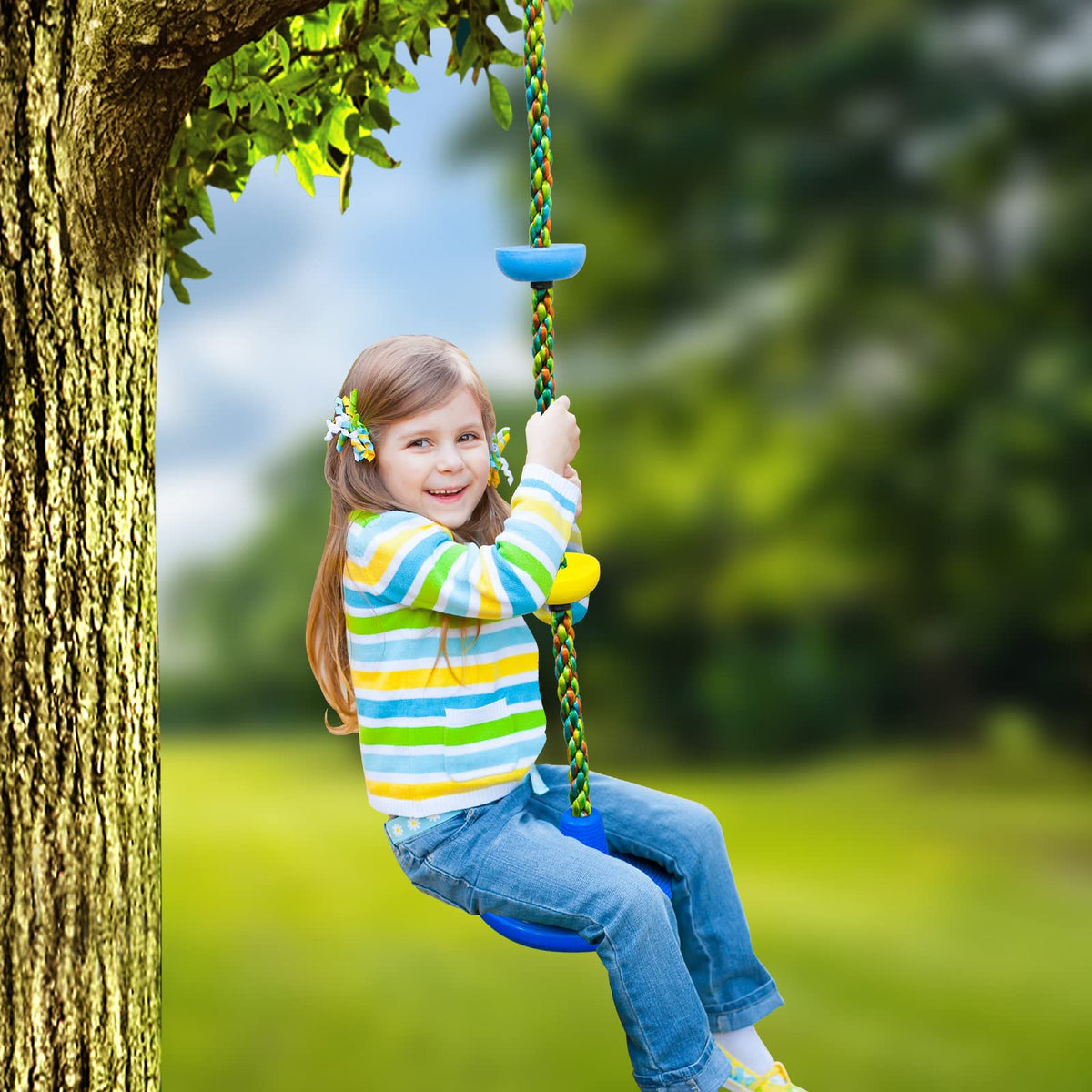 Just.smile outdoor playground setup suitable for family backyard spaces.