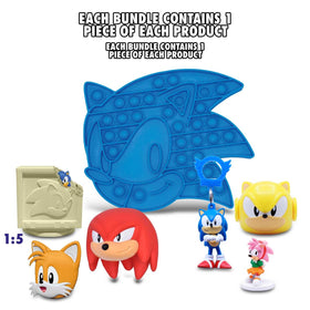 Just Toys LLC backpack hanger Series 5 showcasing Sonic on a bag