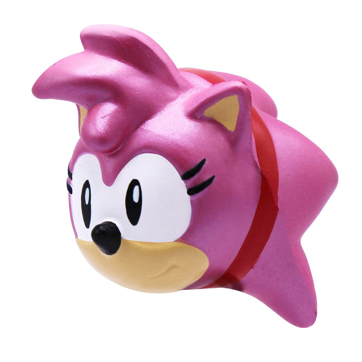 Just Toys Sonic SquishMe Series 1 display stand, ideal for desk or shelf setup.