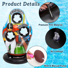 Justforjoyful air pump ensures quick setup for outdoor fun.