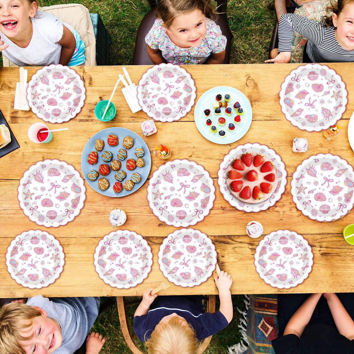 Justforjoyful coastal tableware for beach weddings, birthdays, and summer events.
