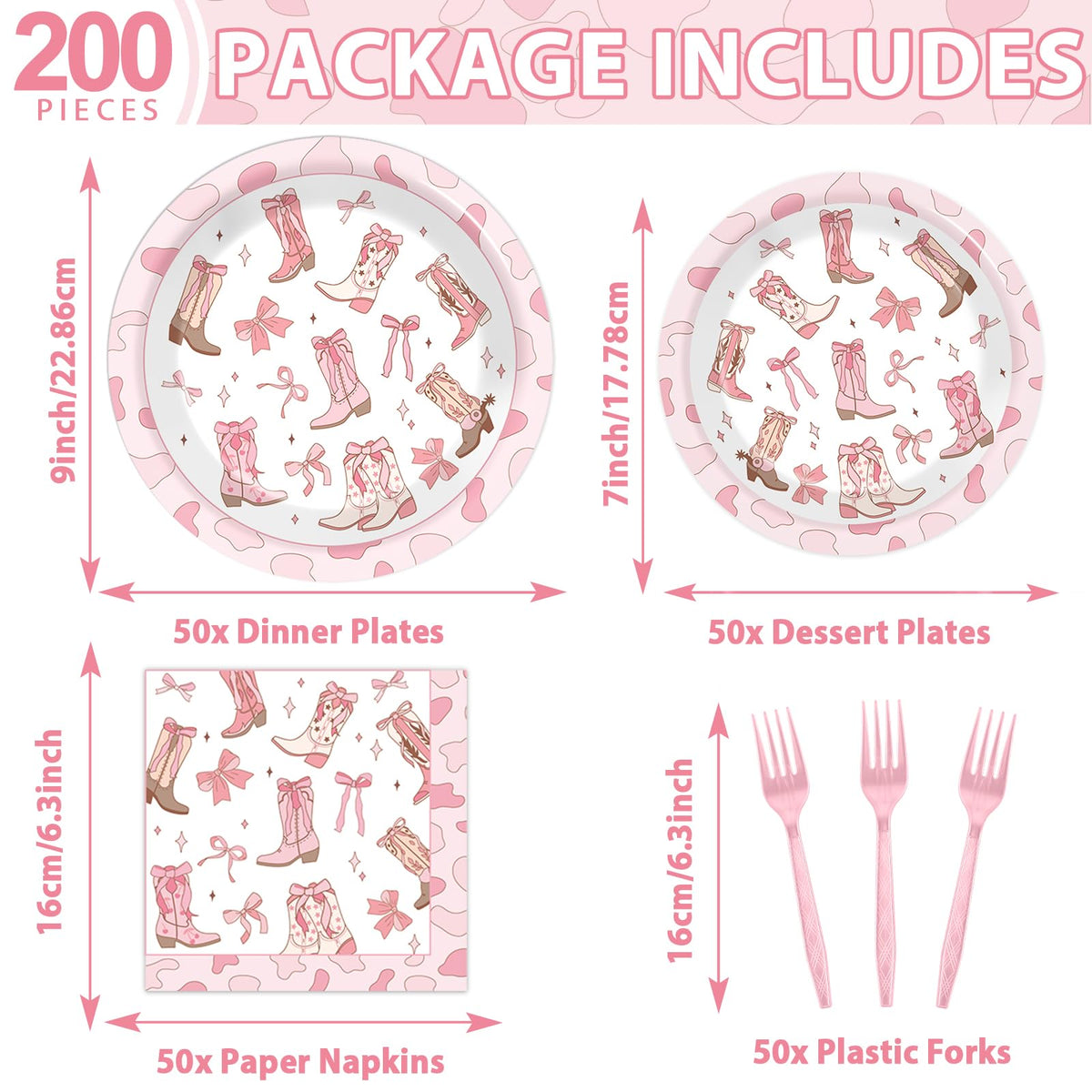 Justforjoyful coquette bow cowgirl napkins add softness and absorbency for quick messes.