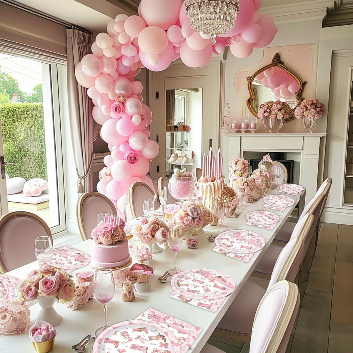 Justforjoyful disposable dinnerware saves cleanup time during indoor or outdoor events.