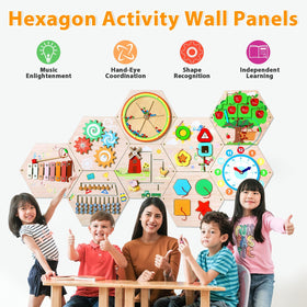 Justforjoyful educational toy decorative panel adds a playful learning corner.
