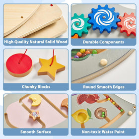 Justforjoyful fruit matching section adds colorful, interactive sequencing play.
