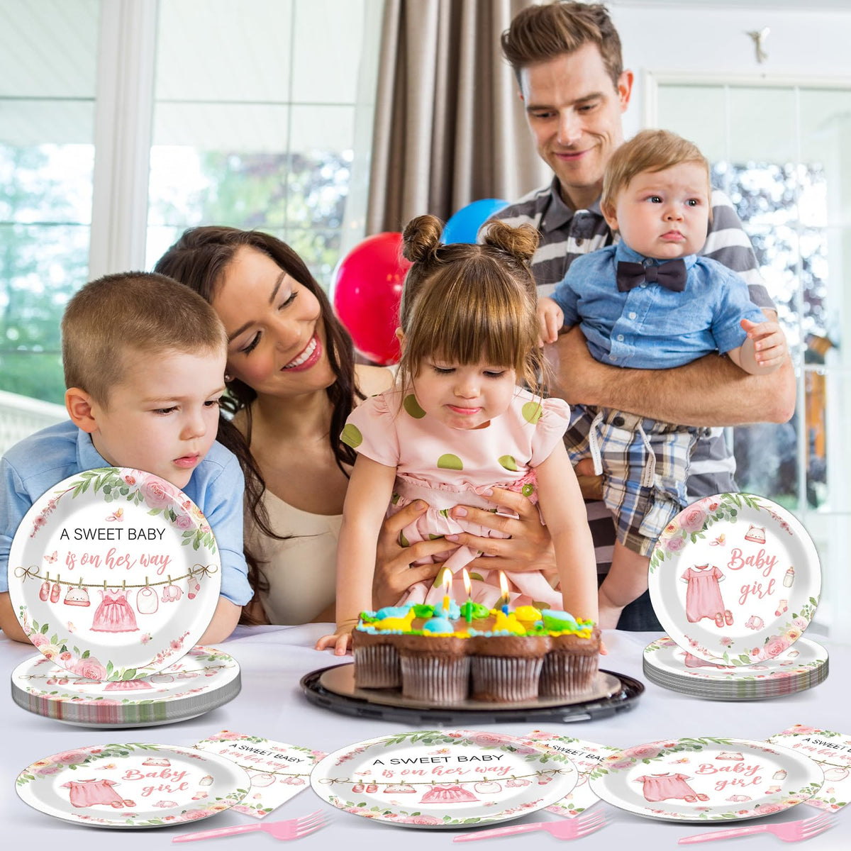 Justforjoyful gender-reveal-tableware: stylish tableware for special moments.