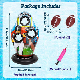 Justforjoyful inflatable footballs for easy toss practice and group play.