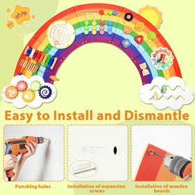 Justforjoyful leaf xylophone and clock activities stimulate early musical awareness.