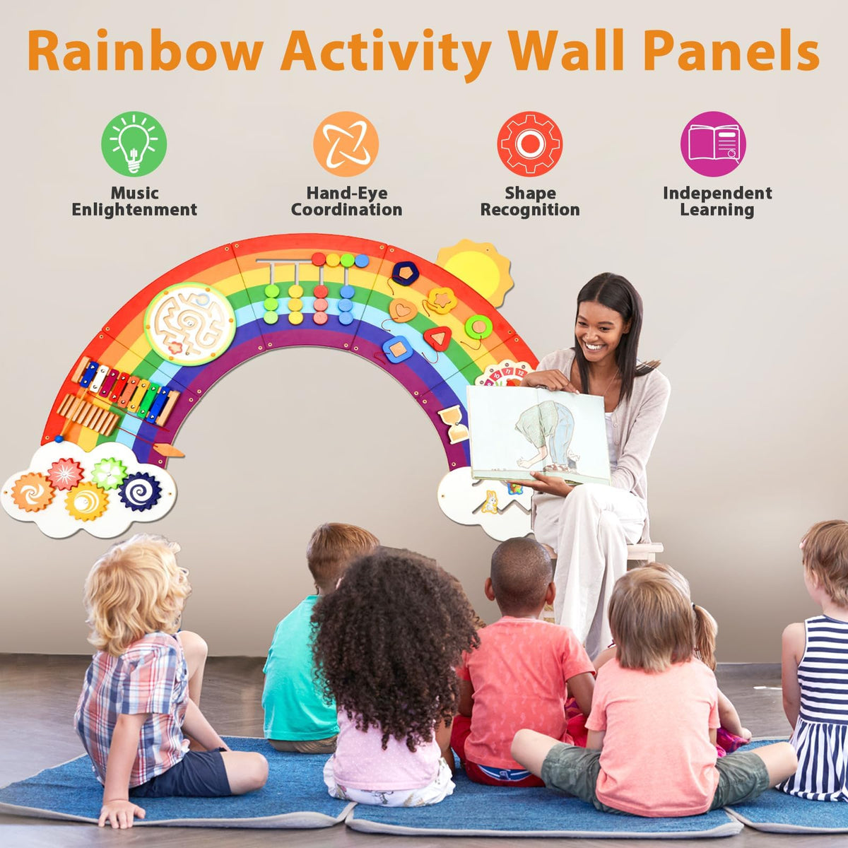 Justforjoyful room decor and play area boost engaging toddler learning.