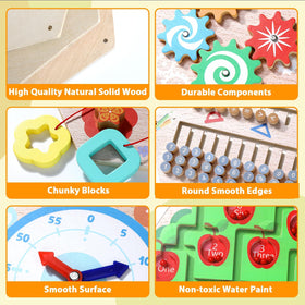 Justforjoyful wall panel with screws promotes easy secure mounting in classrooms.