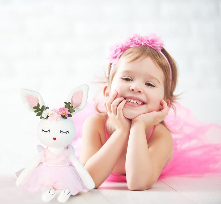 Linda stands about 17 inches tall, ideal for cuddle and display.