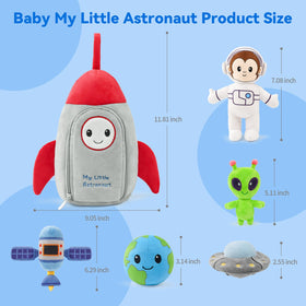 JUSTQUNSEEN monkey astronaut figure fuels pretend missions and dexterity.