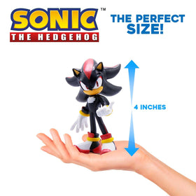 Just Toys Sonic Shadow metallic figure with interchangeable arms for pose customization