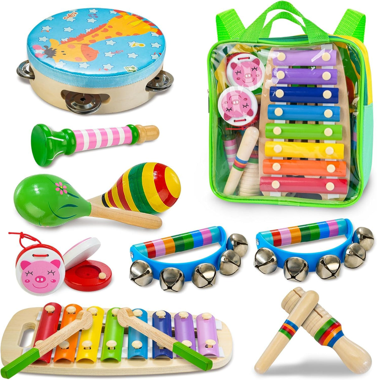 JUSTWOOD backpack storage keeps instruments organized on the go