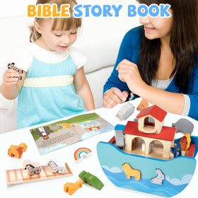 JUSTWOOD Noah's Ark rabbits inviting role-play and storytelling