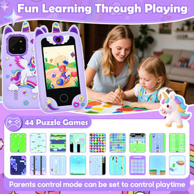Jusvenmt protective silicone case keeps the toy durable and child-safe.