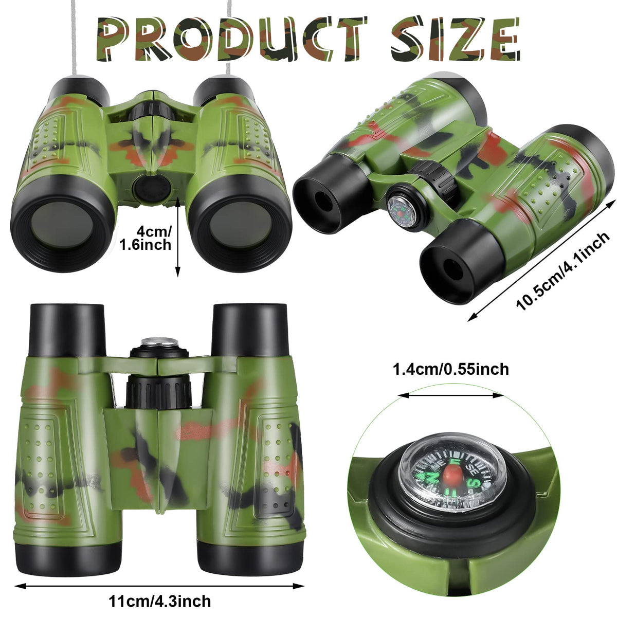 Jutom binoculars color variety highlights easy grab for small hands