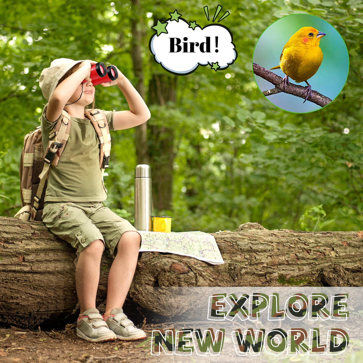 Jutom outdoor binoculars support curious kids on learning adventures