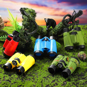 Jutom kids binoculars focus wheel and diopter aid crisp viewing