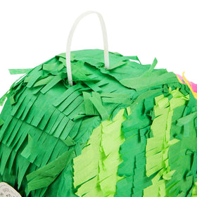 Juvale cactus pinata can hang from trees for visual drama.