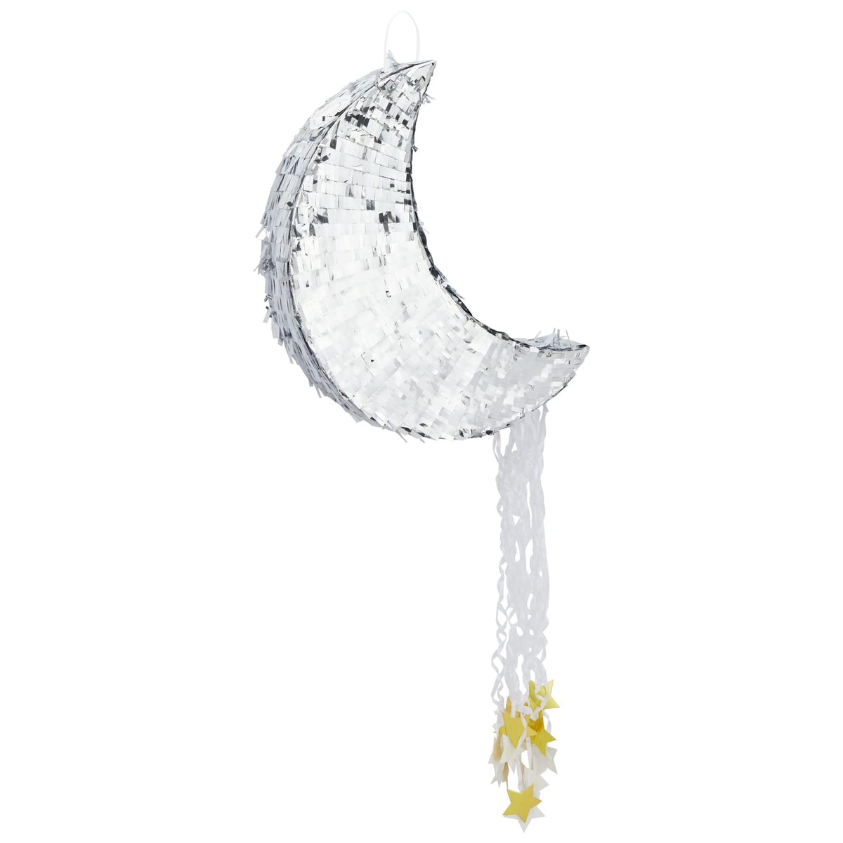 Juvale moon pinata silver tissue paper detailing adds elegance