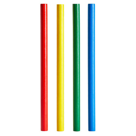 Juvale rhythm sticks for kids, multicolor, safe for classroom use.