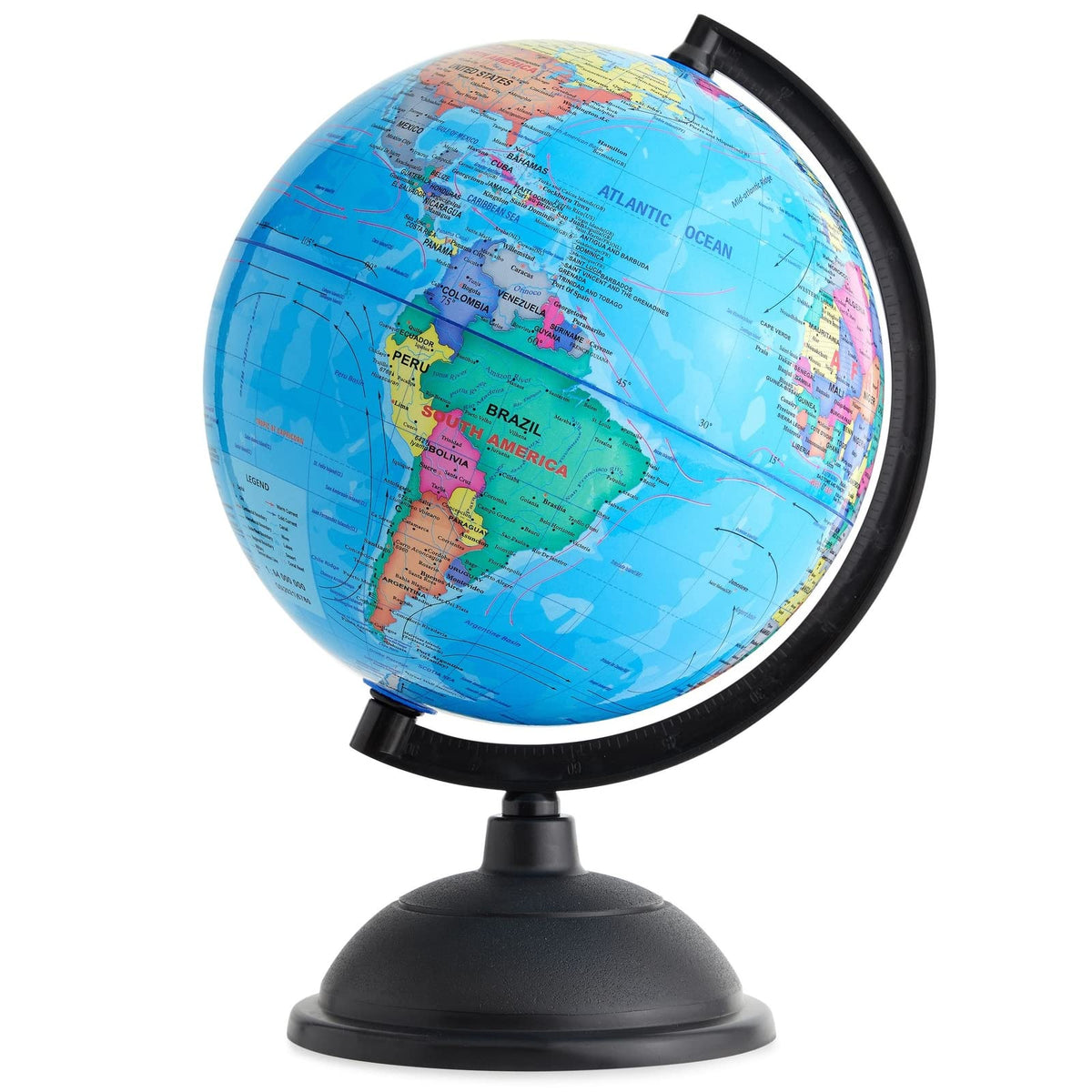 Juvale 8-inch kids globe with stand for classroom geography exploration