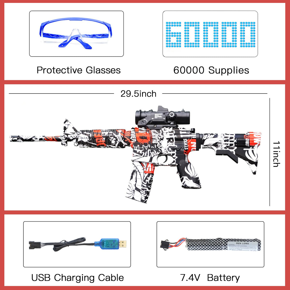 JUWANO full auto outdoor games red action demonstrates fast-paced rounds for group fun.