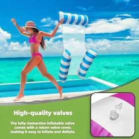 JUXIAO 4-in-1 water hammock for lounging and light exercise.