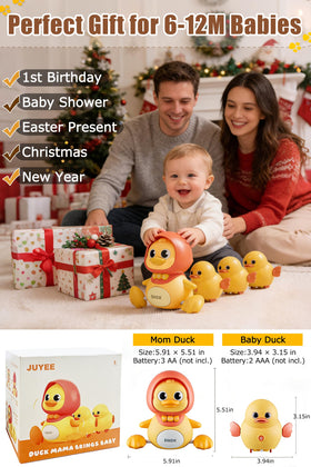 JUYEE soft-lights-and-melodies design protects delicate eyes while soothing little one.