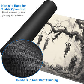 JVGFYNKL MTG mat features anti-slip rubber base for stable play.