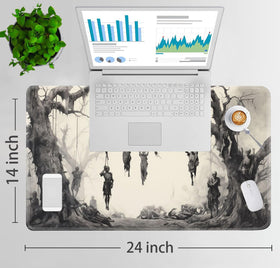 JVGFYNKL MTG playmat featuring skeleton illustration for smooth card moves on a stable, non-slip surface.