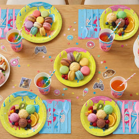 JVORFDG six seven themed decor: playful patterns add a bold party vibe.