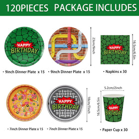 JVORFDG turtle dessert plates 7in with playful designs for celebrations