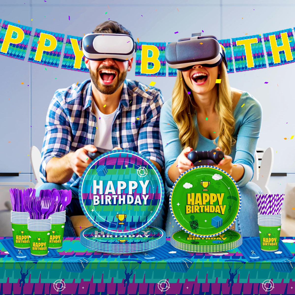 JVORFDG video game cups for easy beverages and mess-free parties.