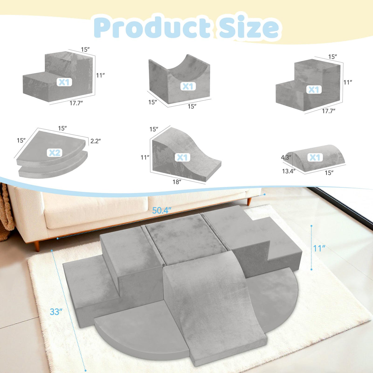 JWPEHOE foam blocks arrive compressed and expand to full size after 48 hours.