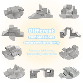 JWPEHOE stackable design makes storage simple when the children finish playing.